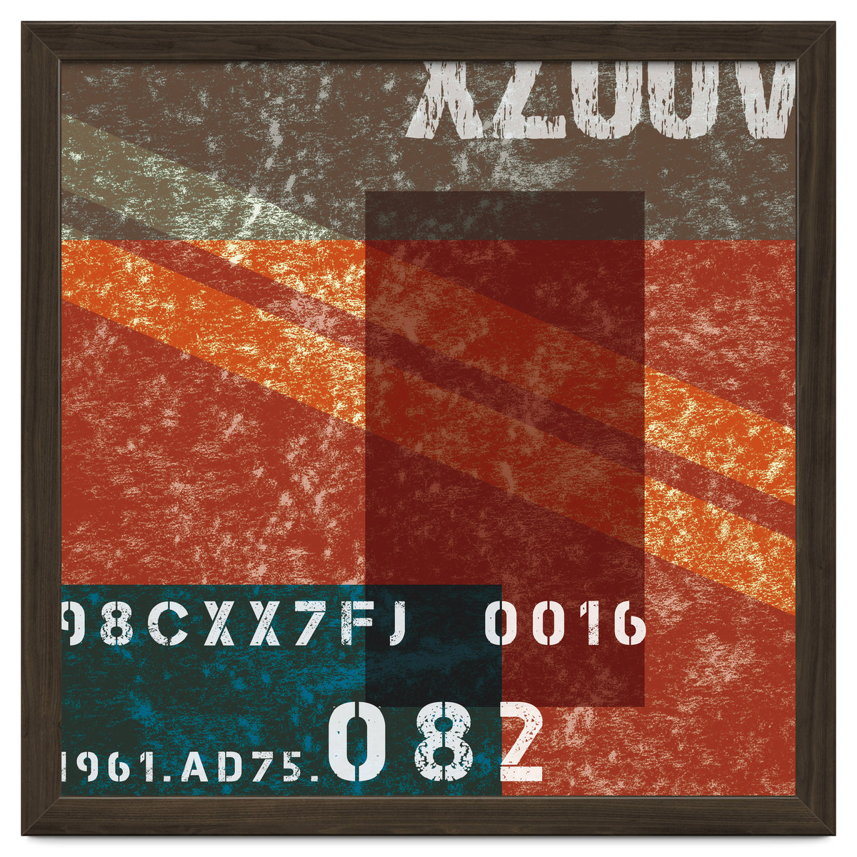 Abstract Industrial Red