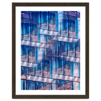 Blue Skyscraper Abstract