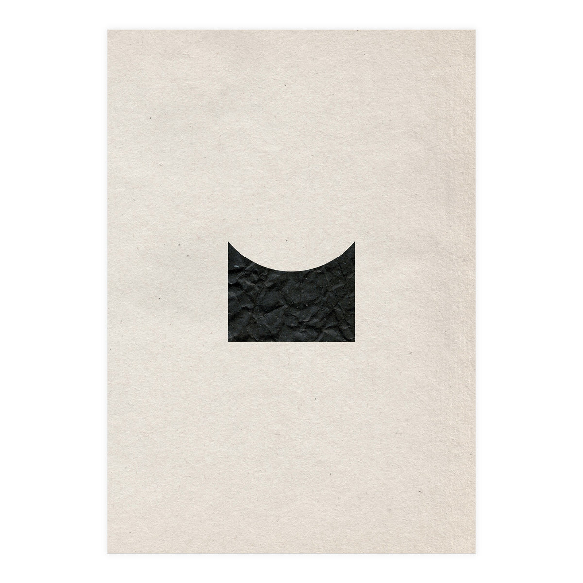 Cut black shape on grey (Print Only)