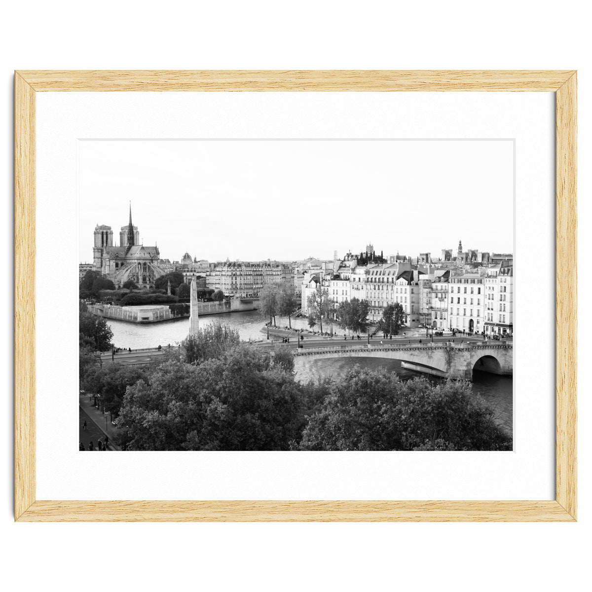 Paris View in Black and White