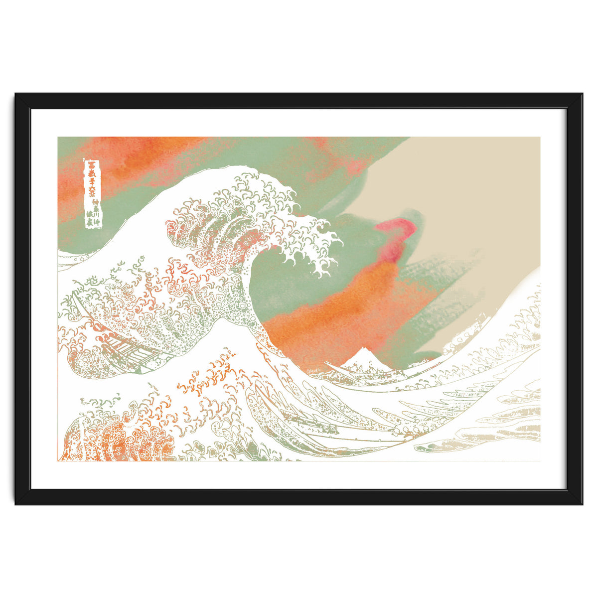 Calm into Great Wave Paint  I