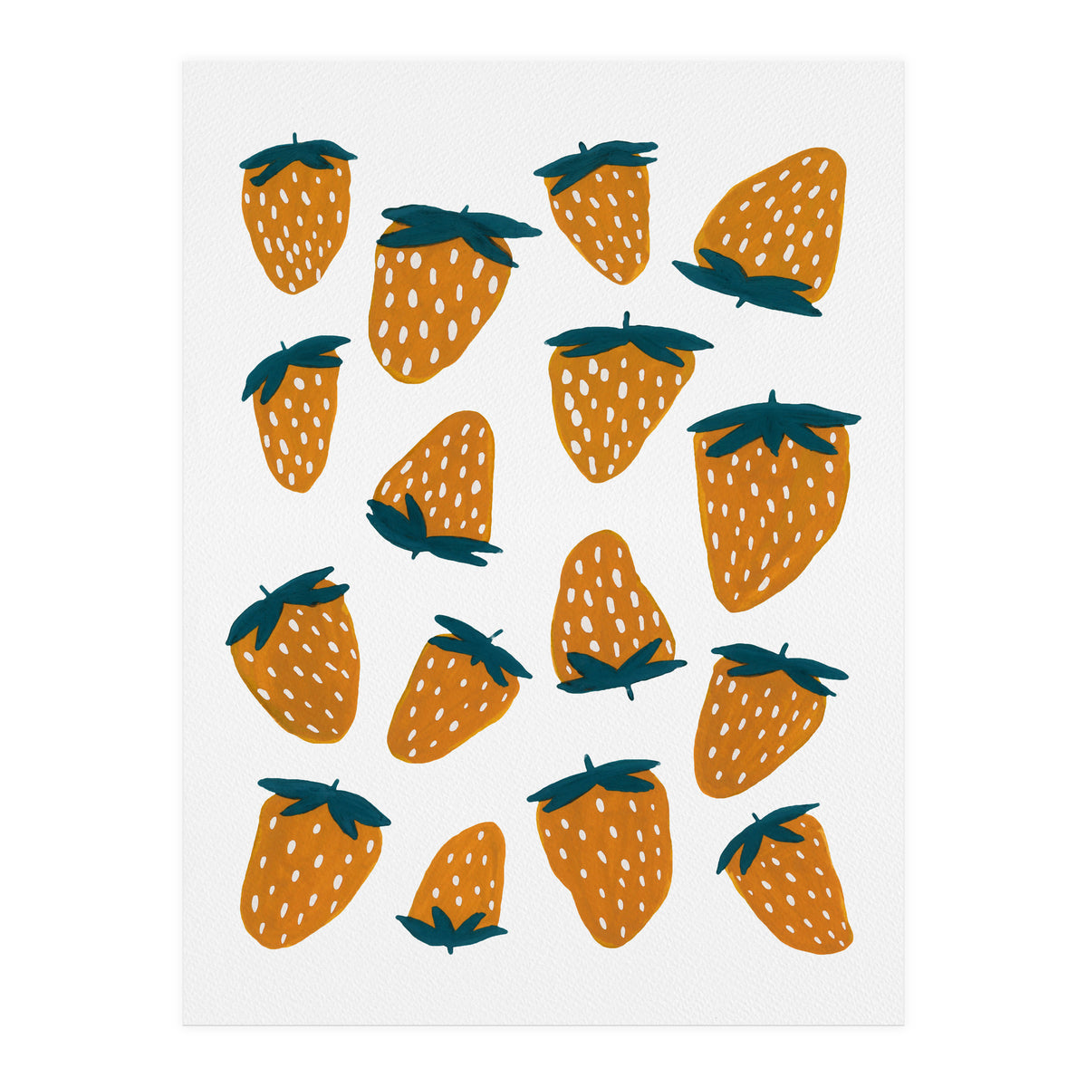 Summer strawberries red  (Print Only)