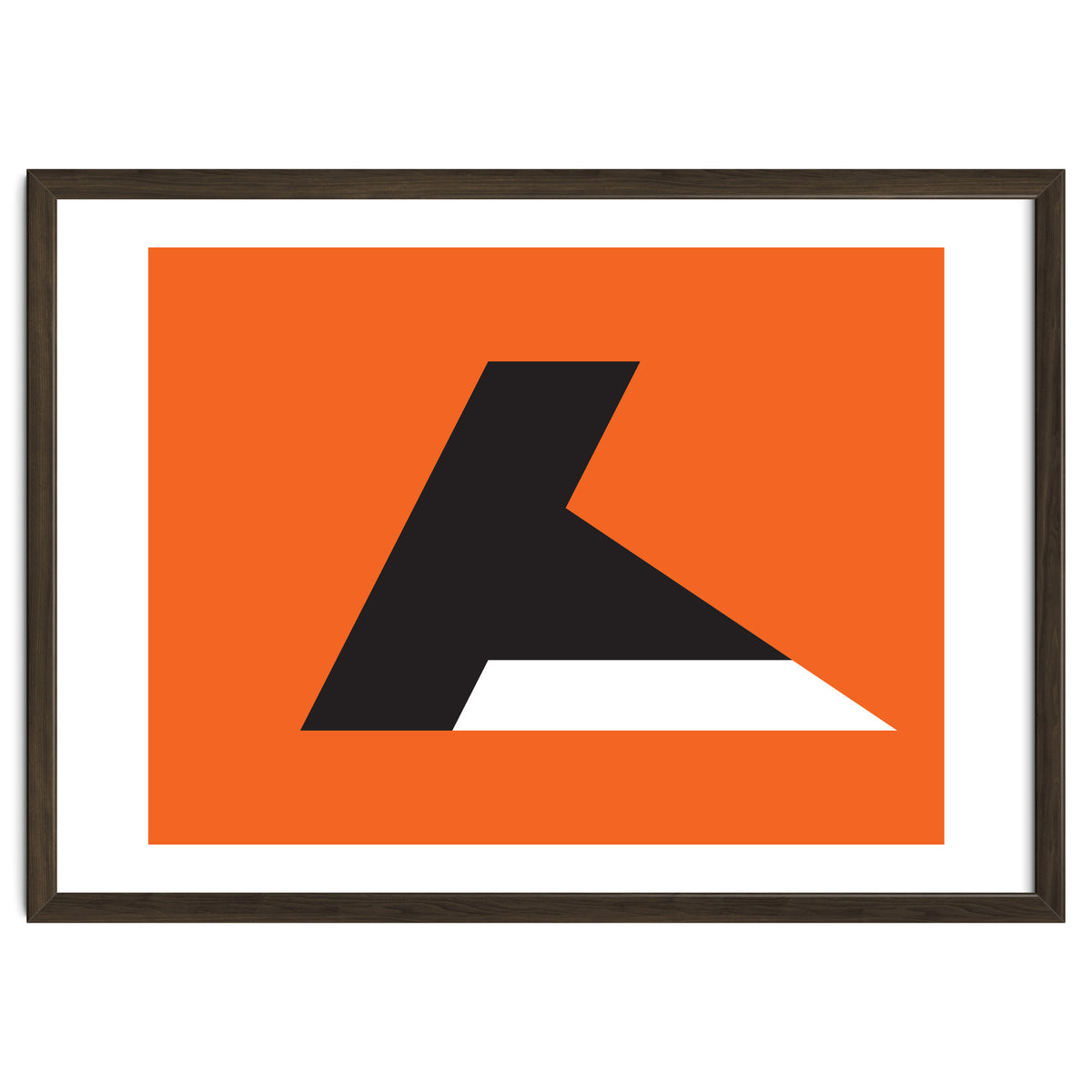 Geometric Shapes No. 79 - orange & black