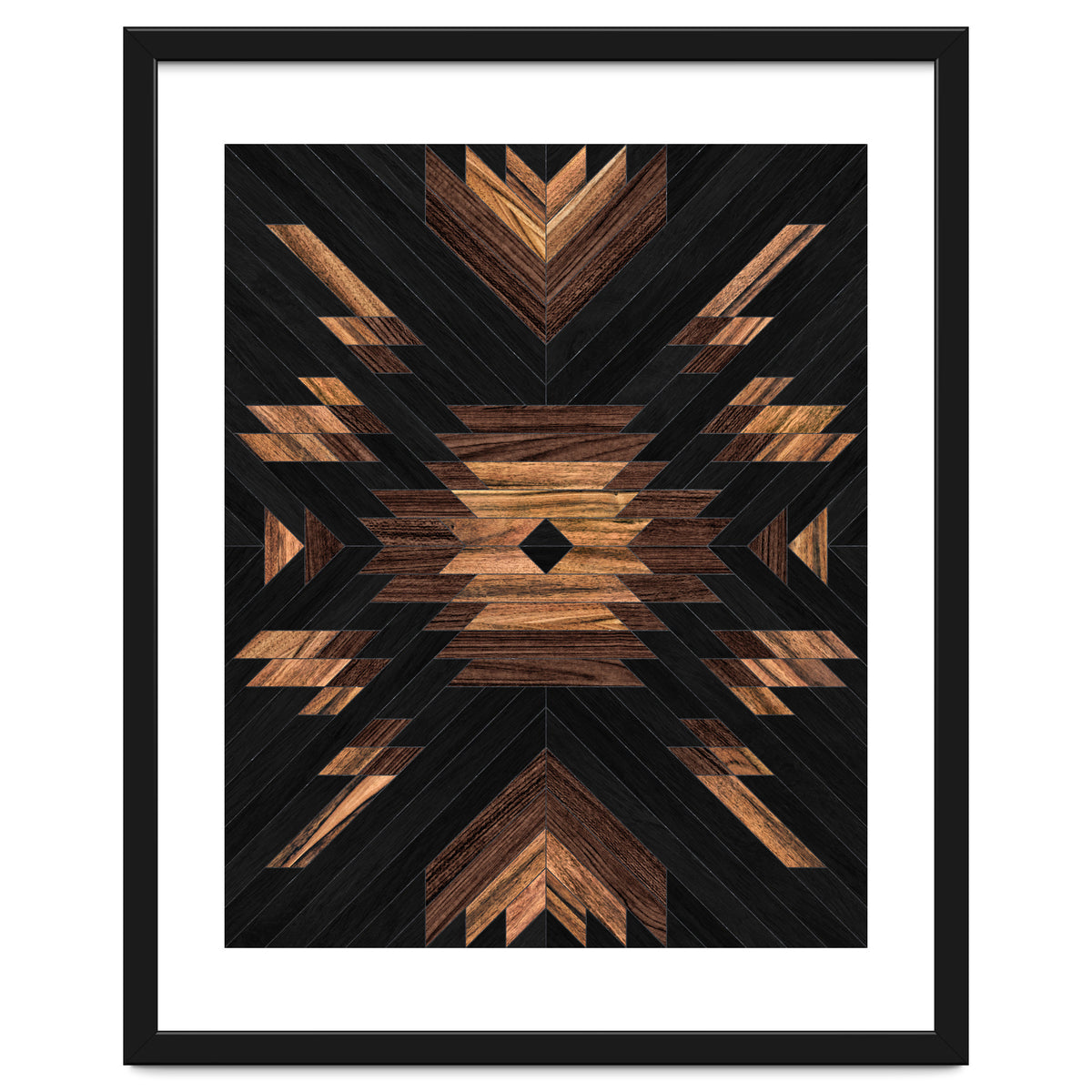 Urban Tribal Pattern No.7 - Aztec - Wood