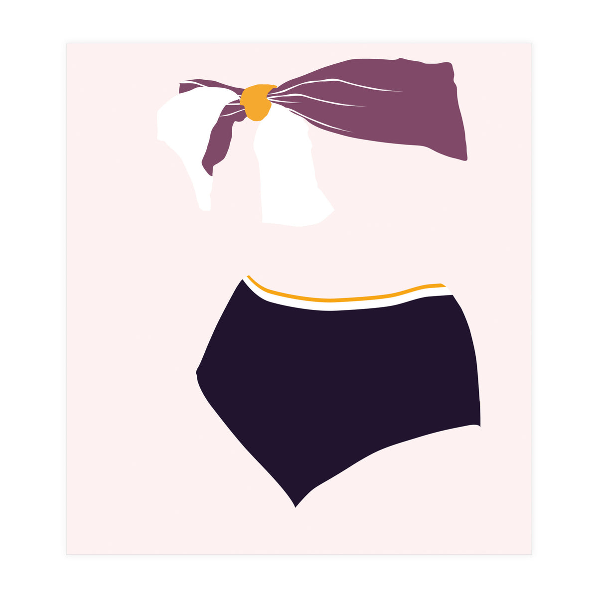 Bikini Aubergine (Print Only)
