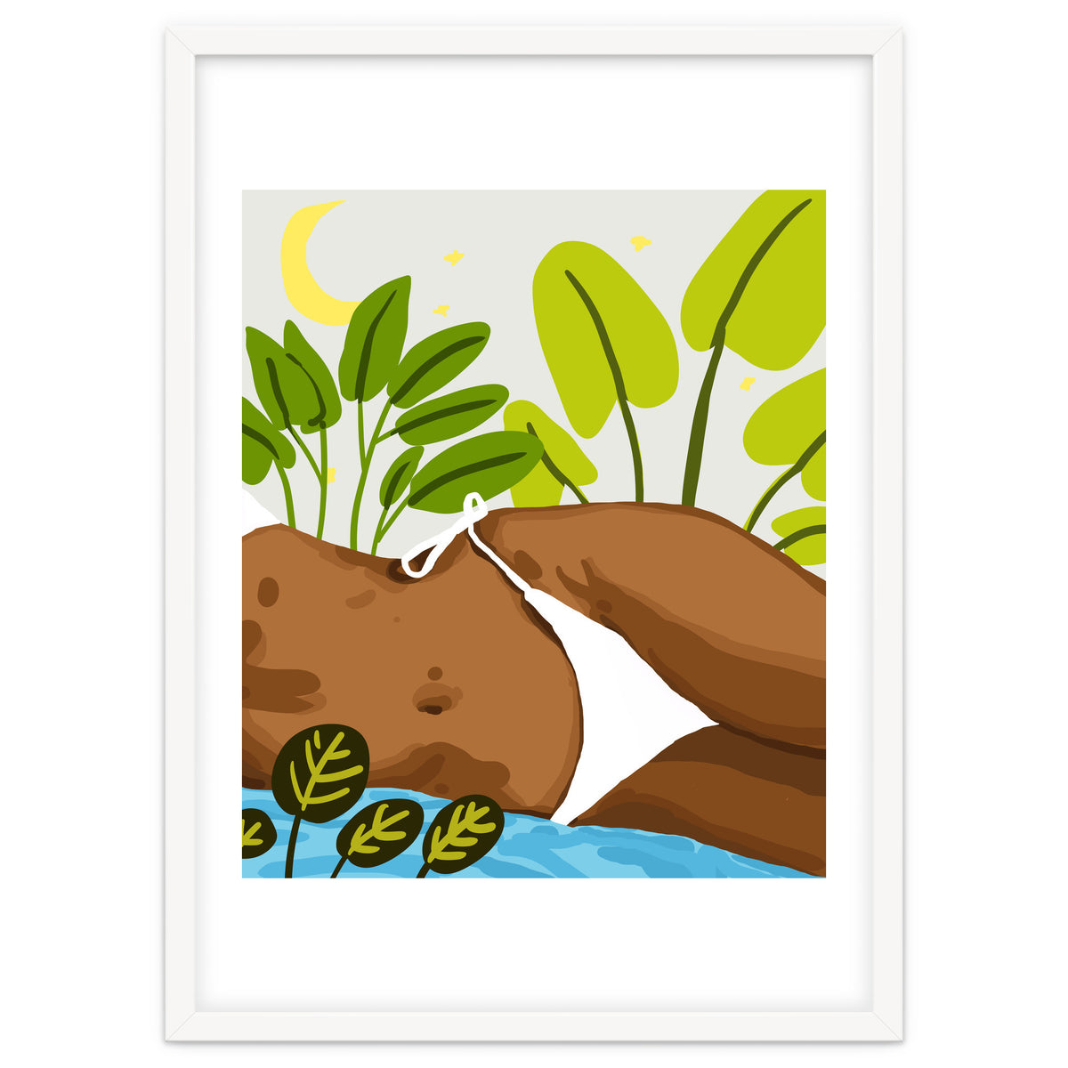 Is it Summer yet Modern Bohemian Black Woman, Bikini