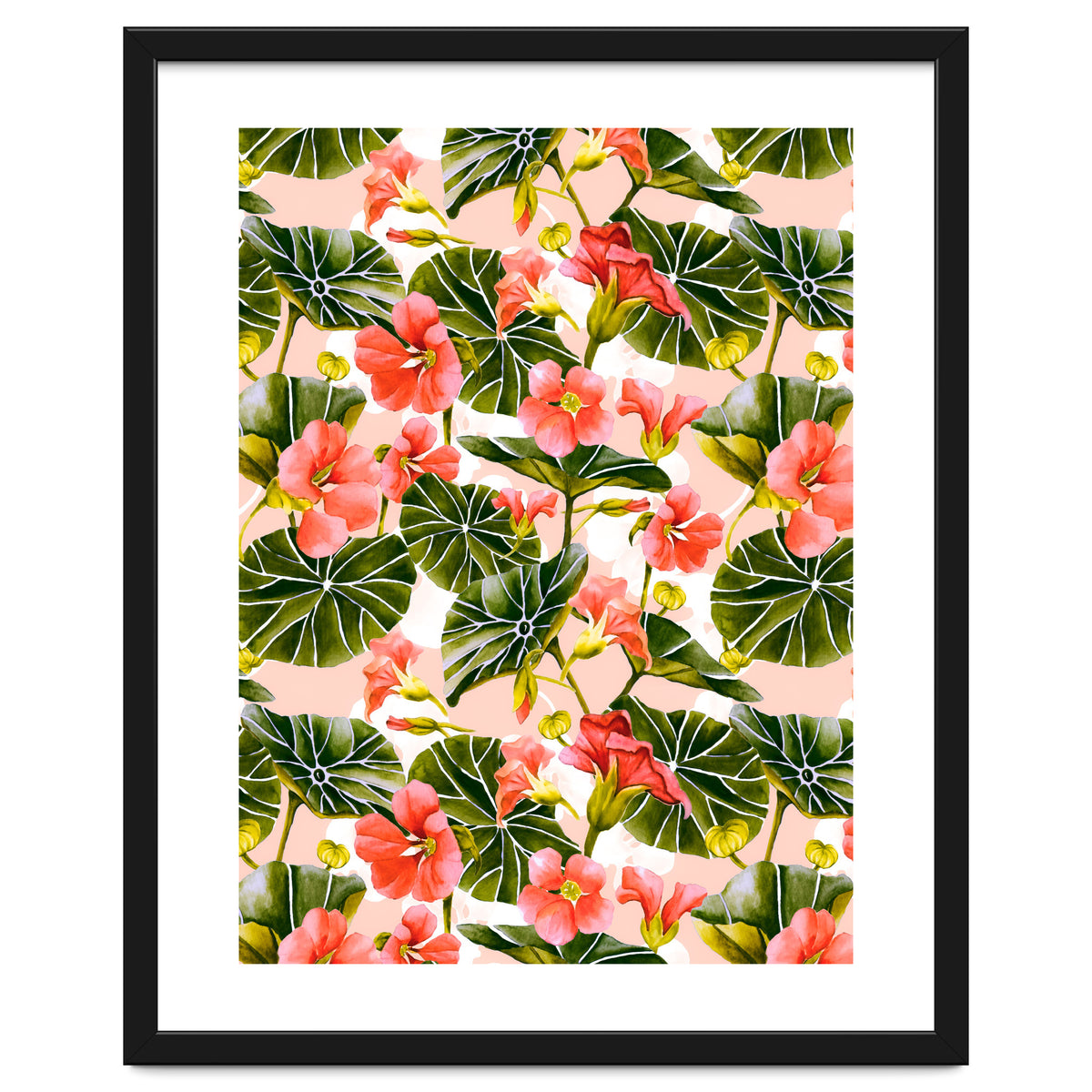 Nasturtiums watercolor 03