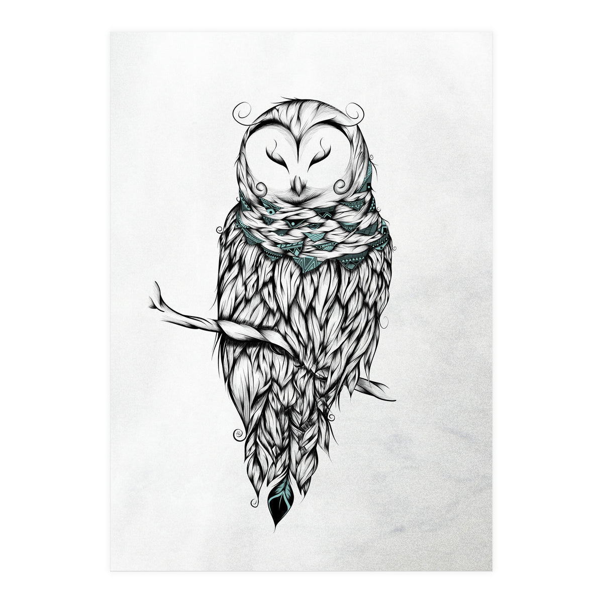 Poetic Snow Owl (Print Only)