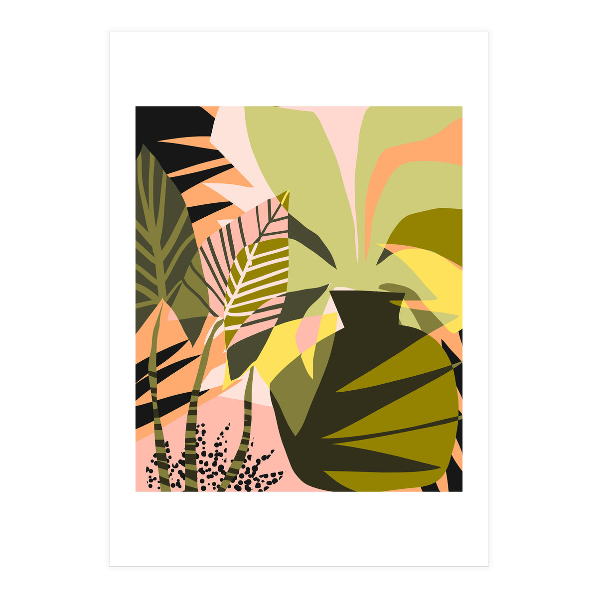 A Flower Blooms Best In A Happy Pot (Print Only)