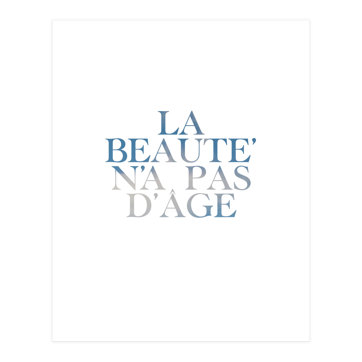 la beaute... (Print Only)