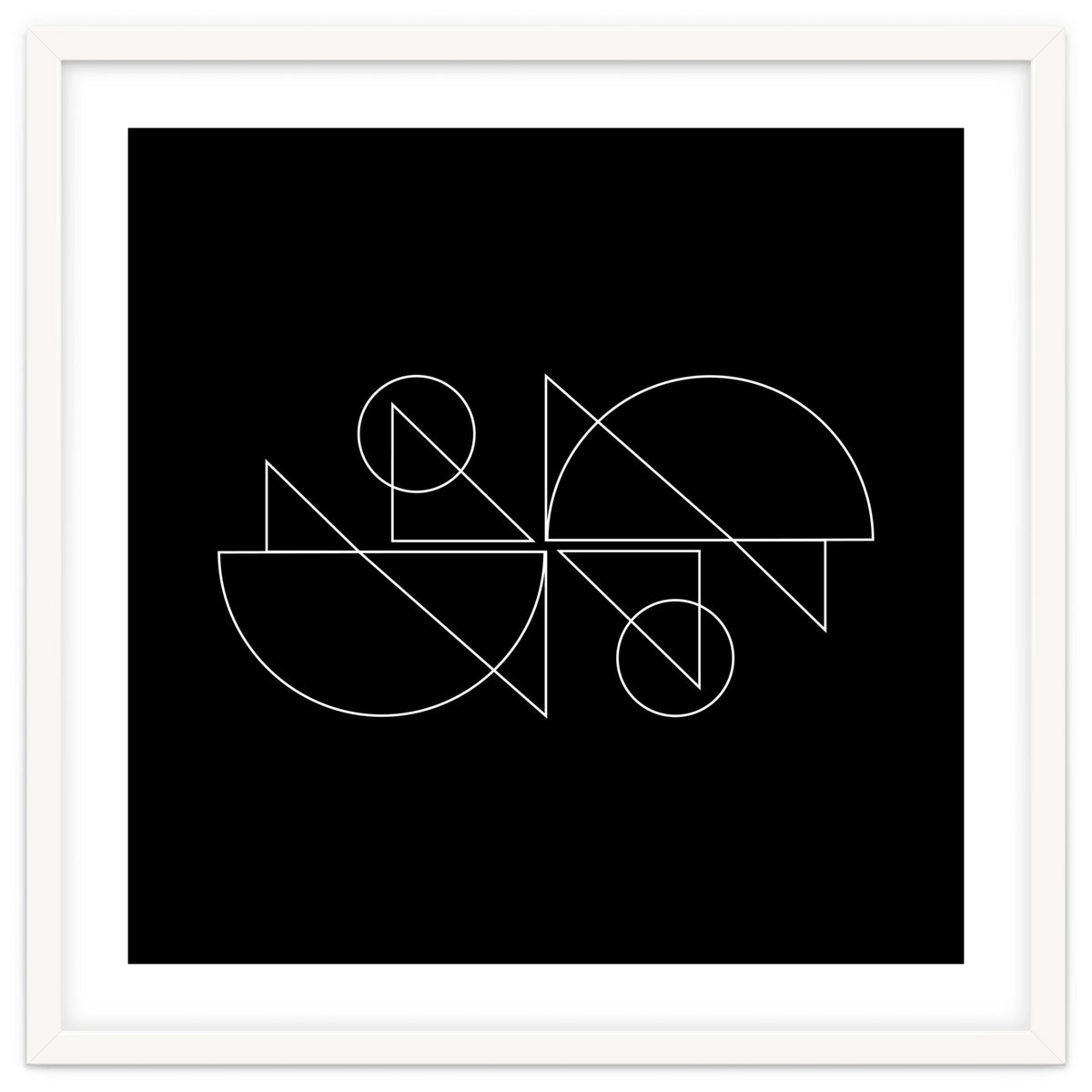 Tandem Cyclists | modern geometric