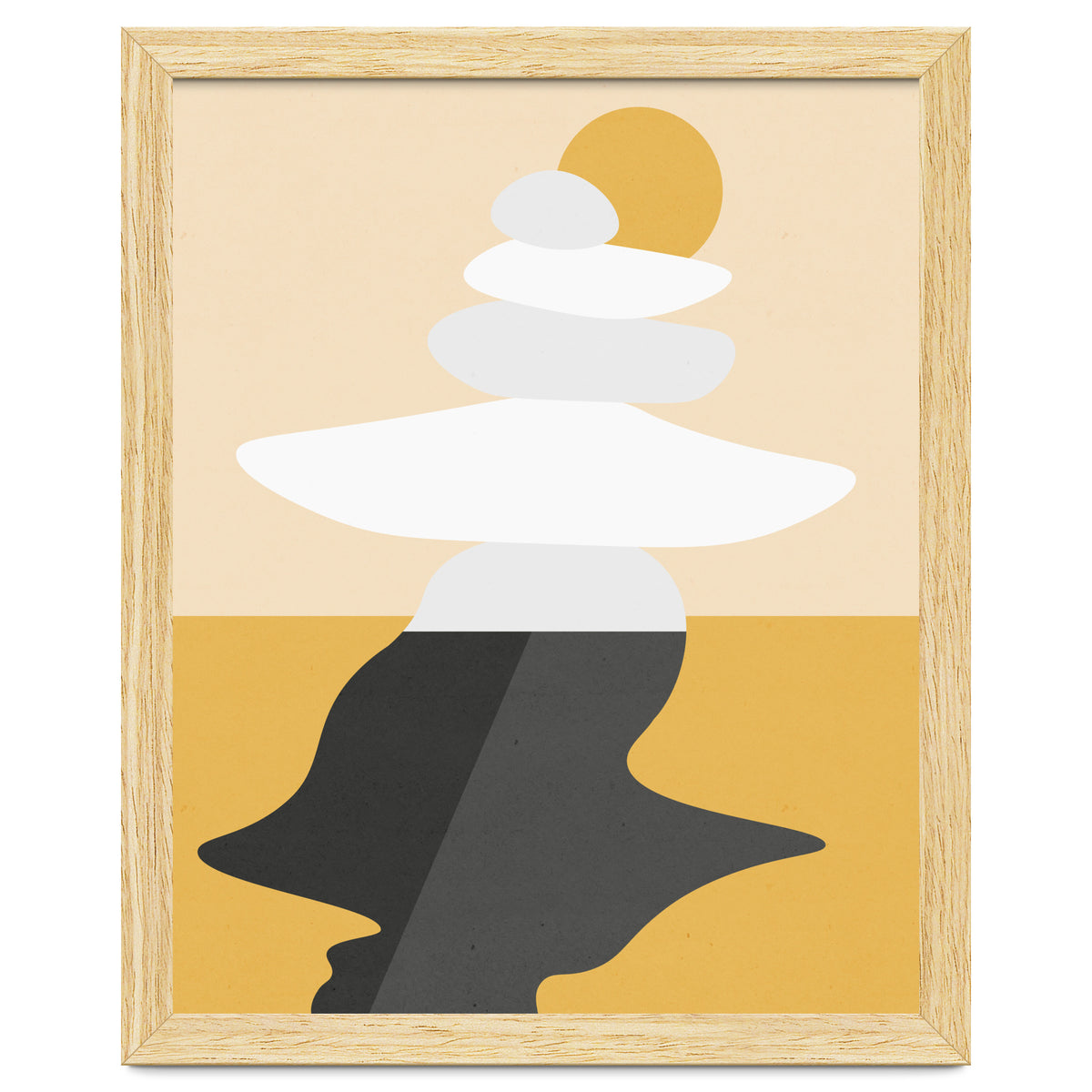 Abstract Cairn - Golden Desert