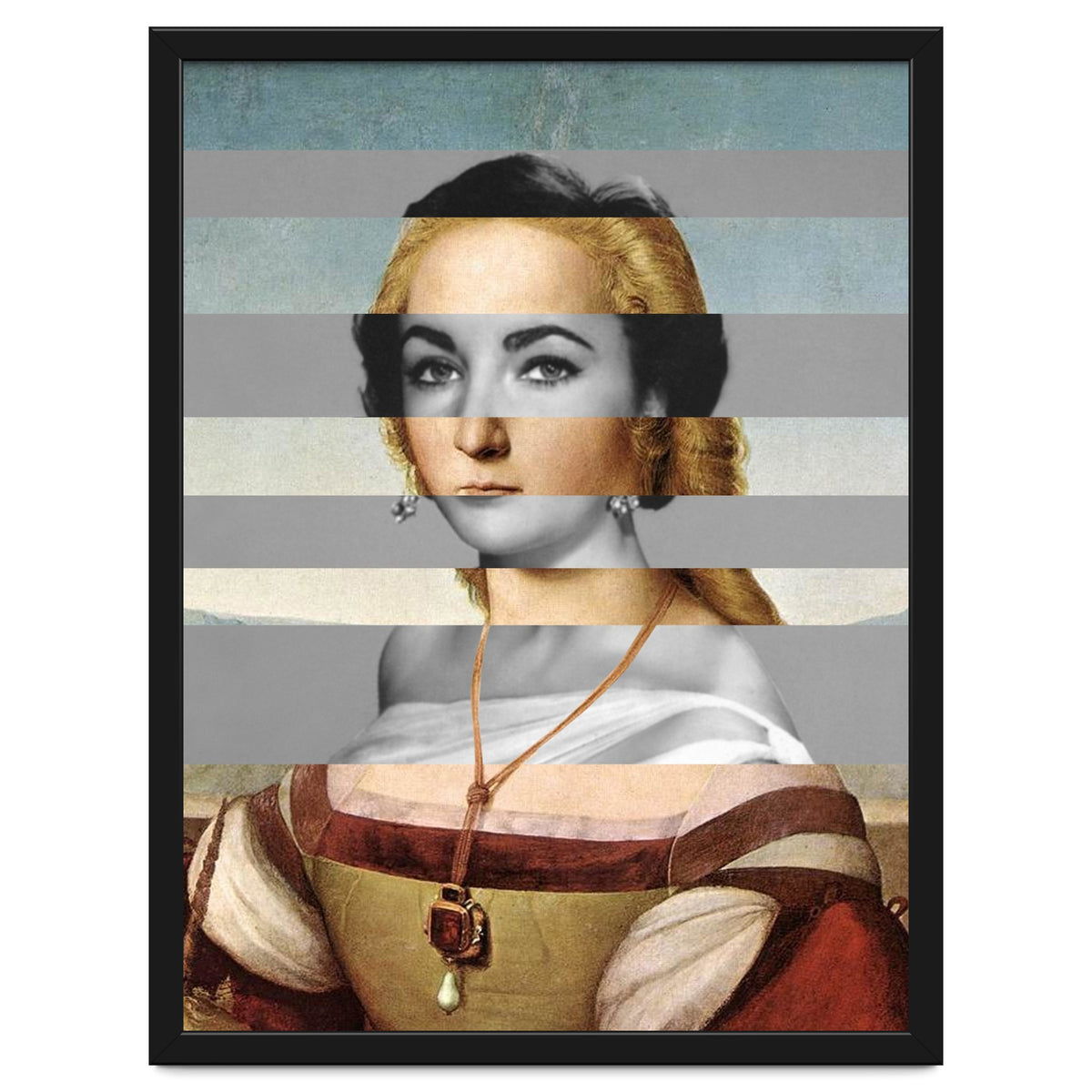 Rafael Portrait of Young Woman with Unicorn & Liz Taylor