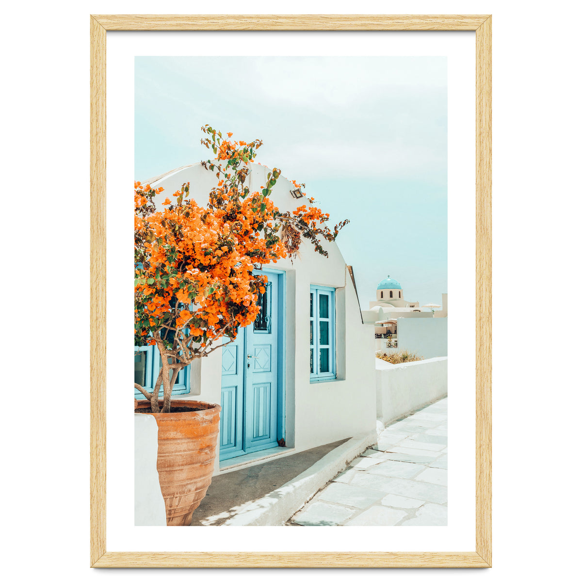 Greece Airbnb, Greece Photography Travel Digital Art, Scenic Landscape Architecture, White Building
