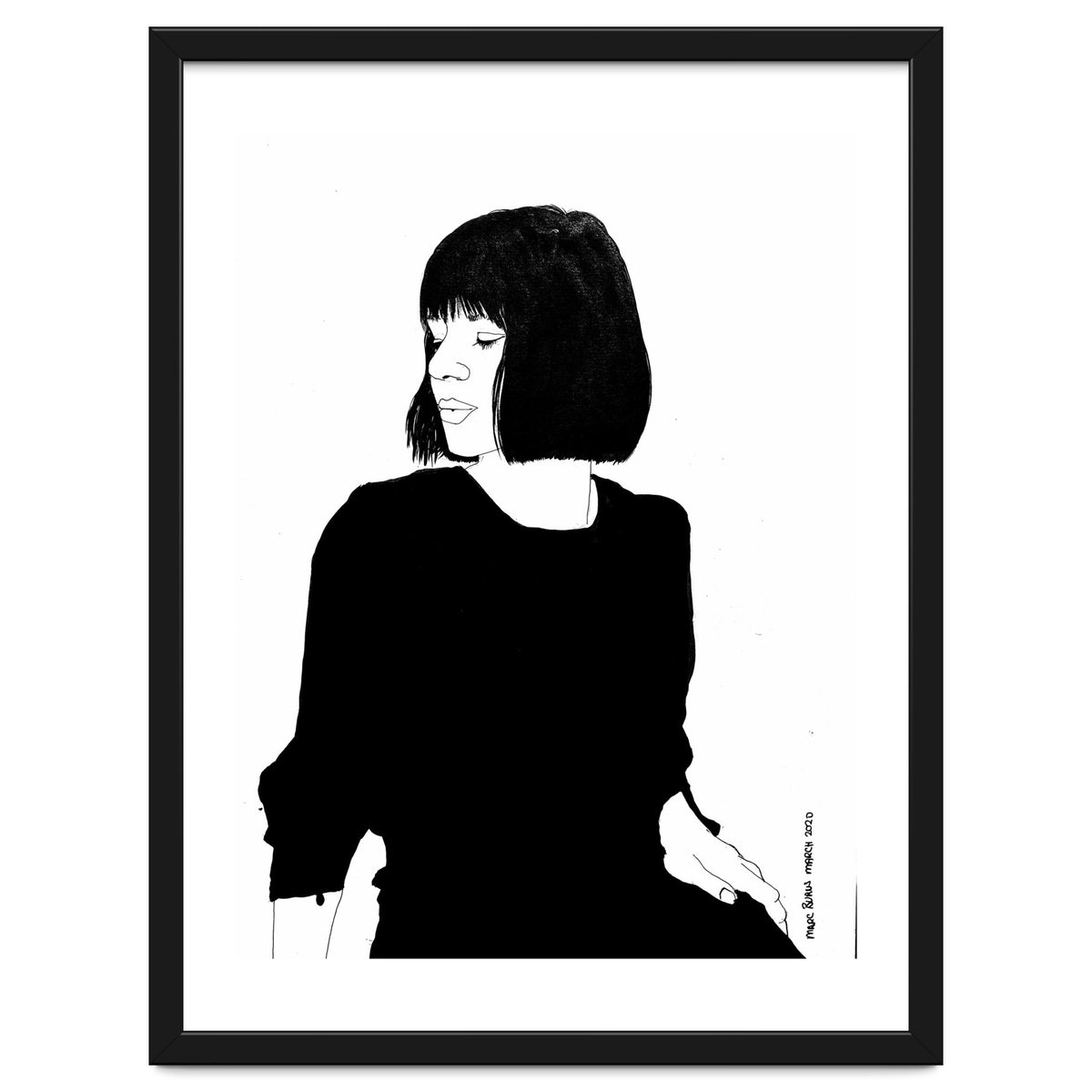 Untitled 84 - Woman in black