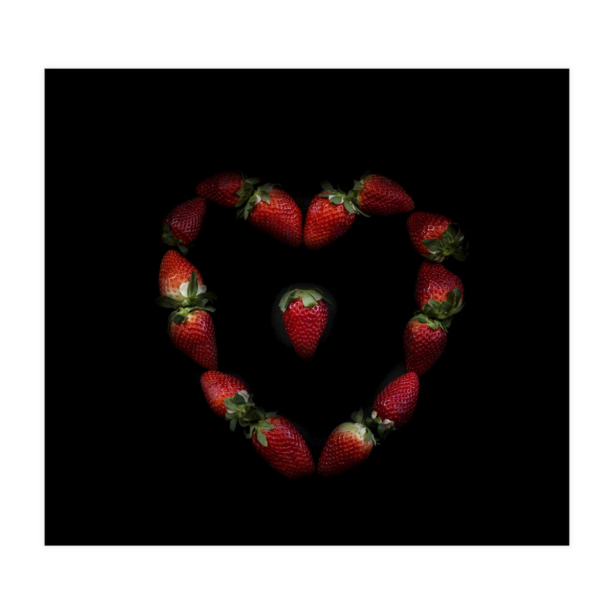 Heart of strawberries (Print Only)