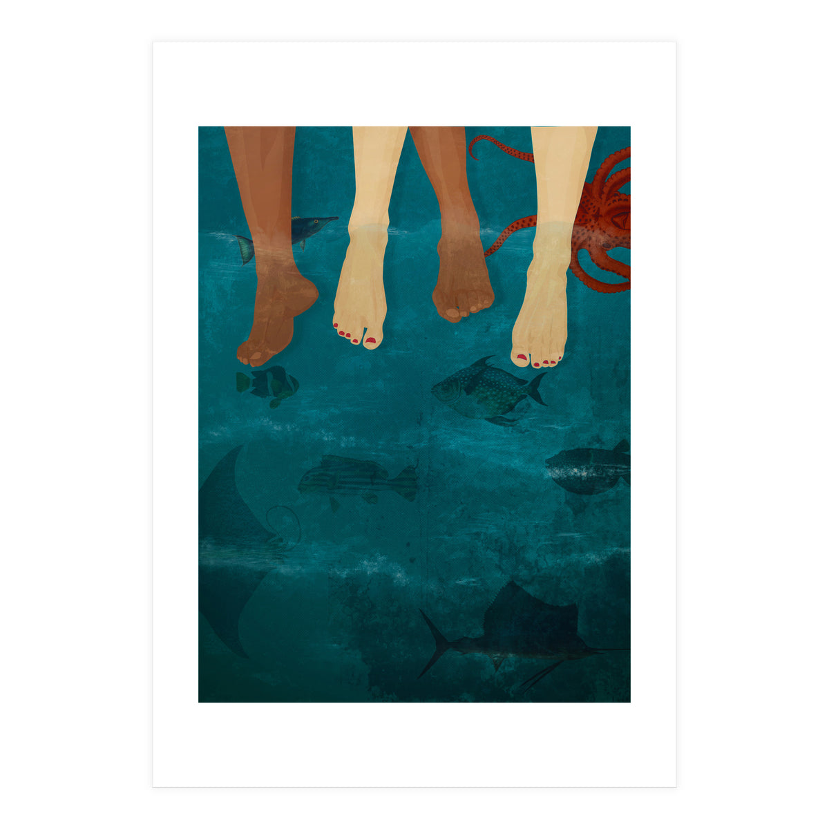 Sitting With The Fishes (Print Only)