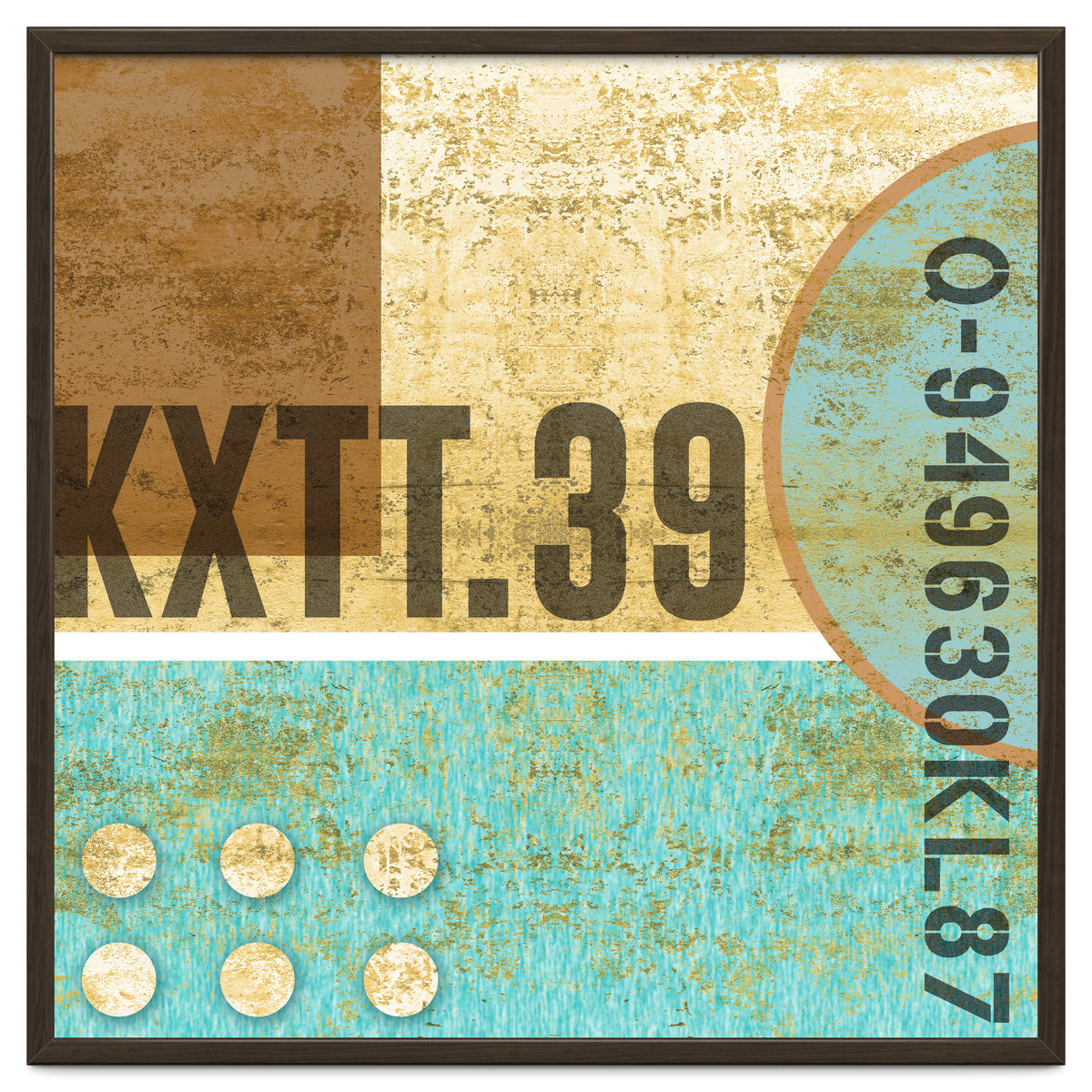 Abstract Industrial Sand And Blue