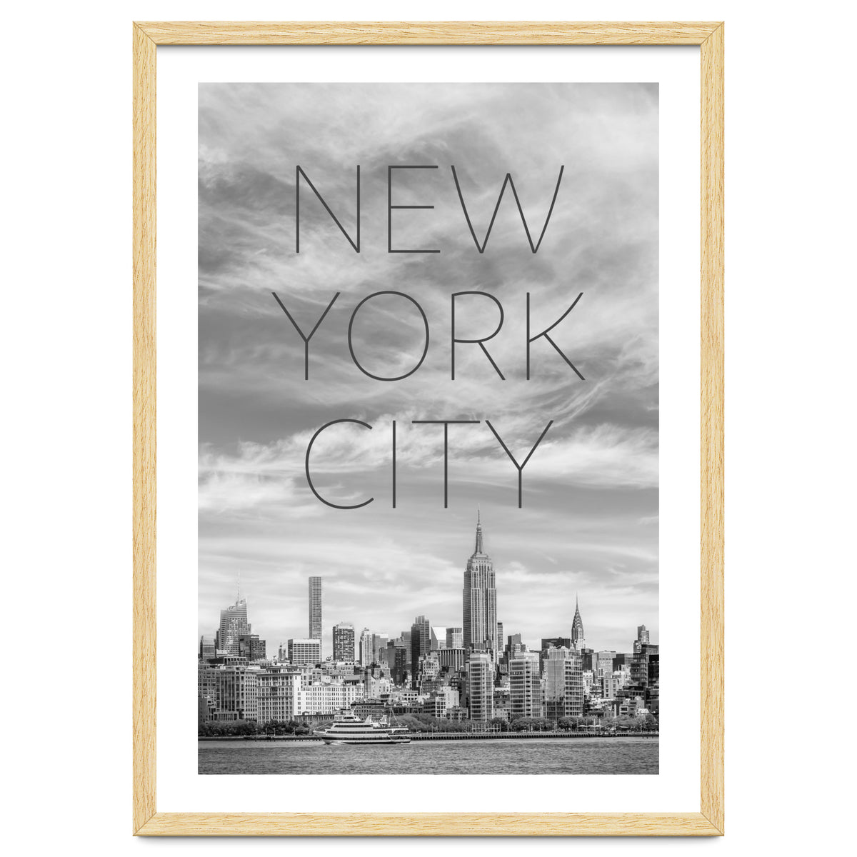 NYC Midtown Manhattan | Text & Skyline