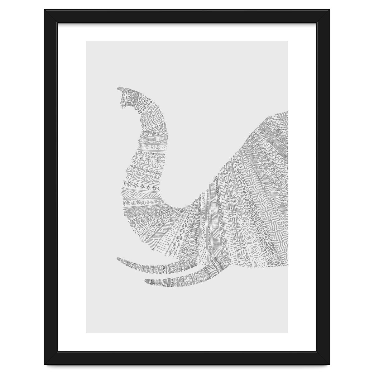 Elephant Grey Poster