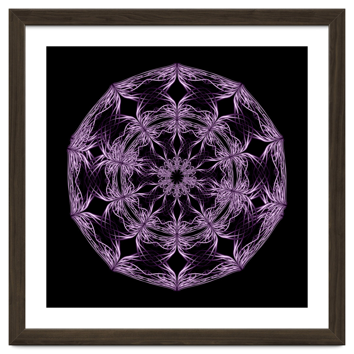 Mandala purple and black