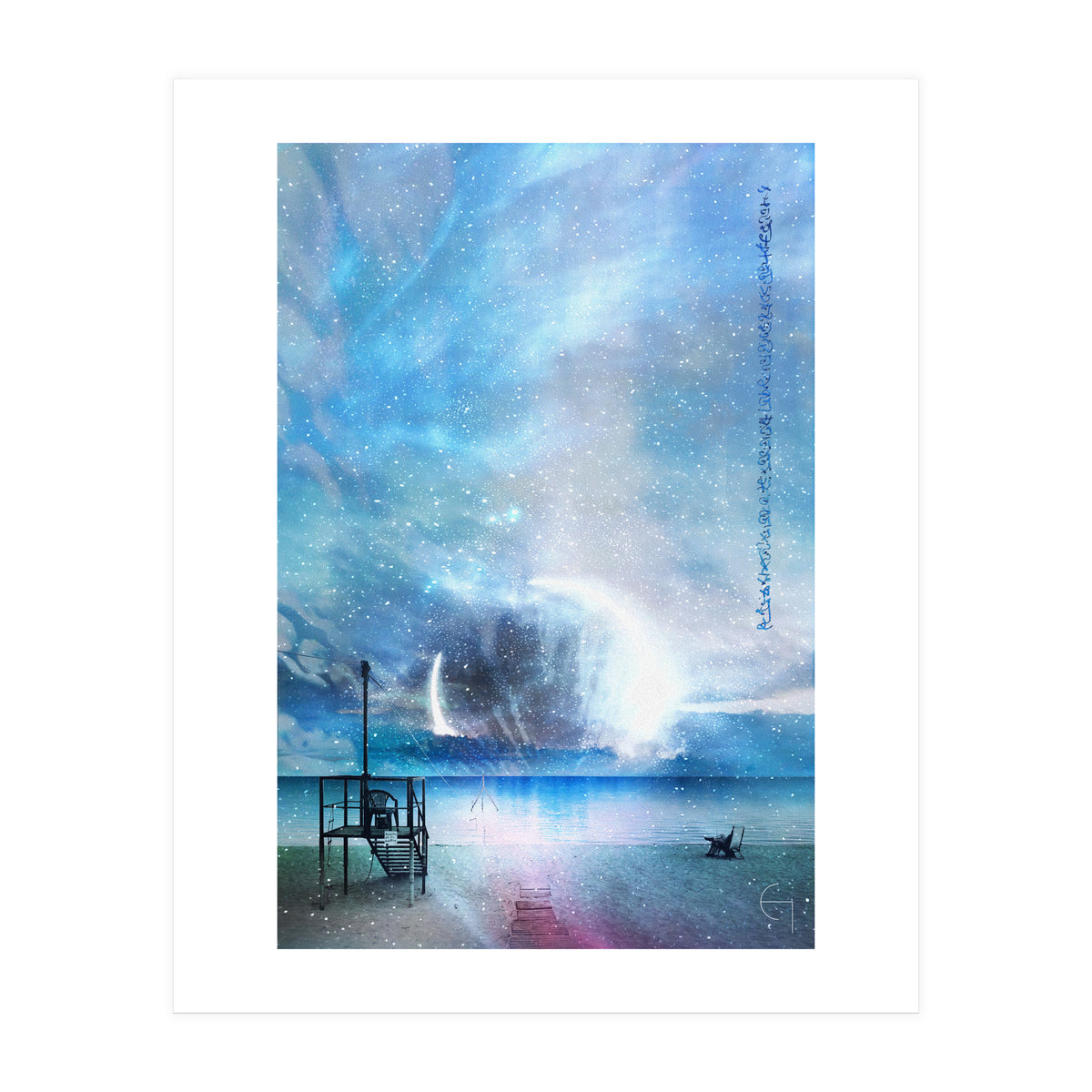 Blue eclipse  (Print Only)