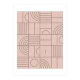 My Favorite Geometric Patterns No.20 - Pale Pink (Print Only) thumbnail