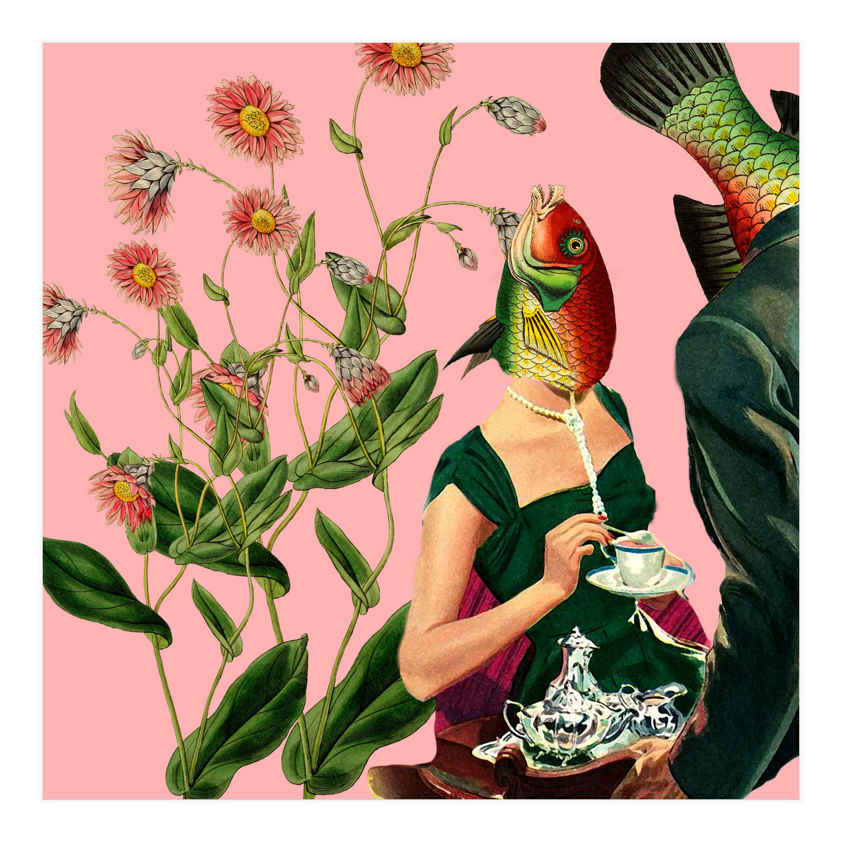 Fish Soul Mate Pink (Print Only)