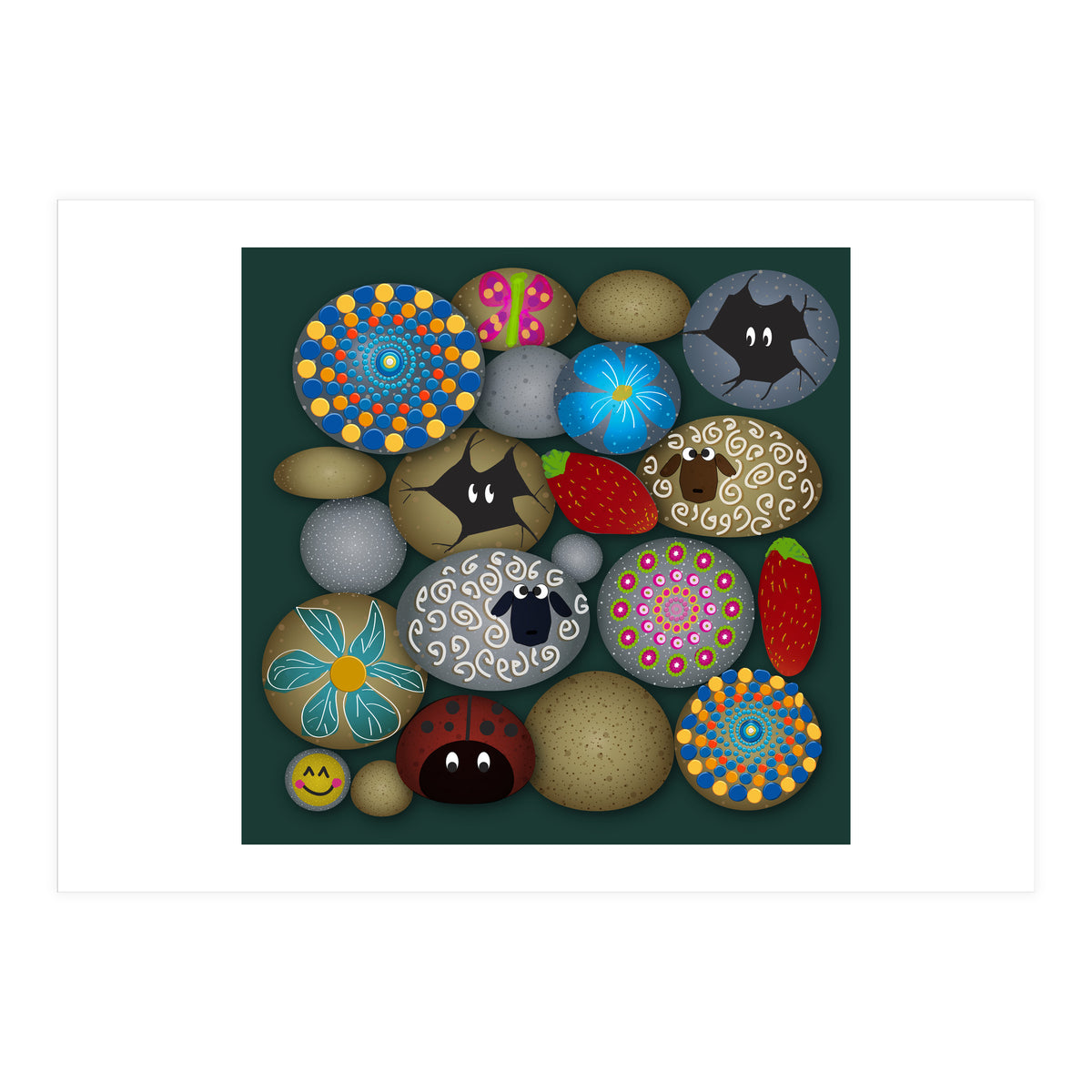 Painted Rocks (Print Only)