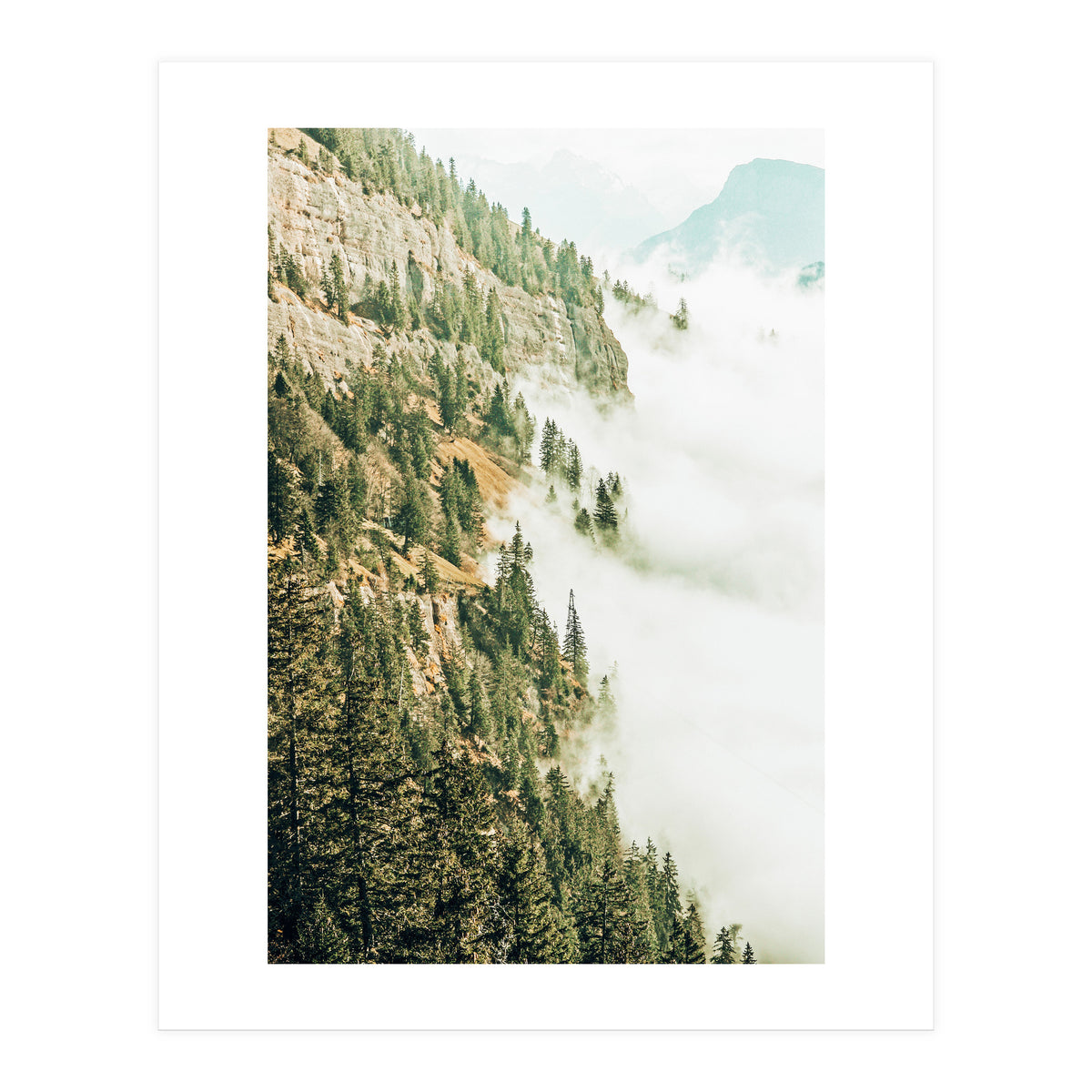 Hills And Fog (Print Only)