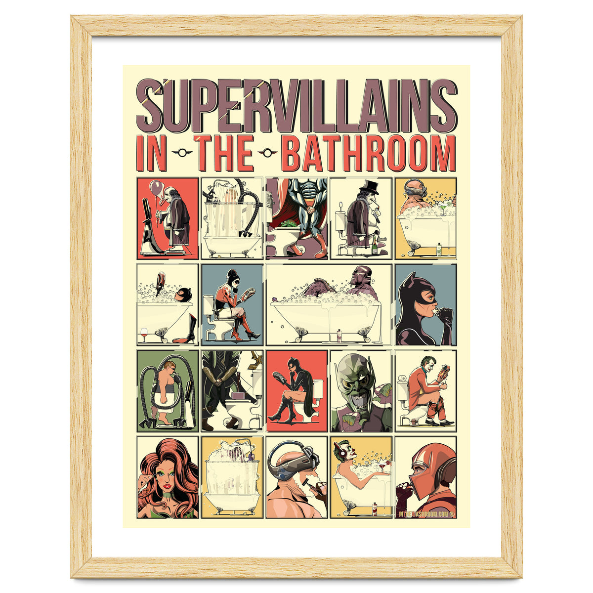Supervillains in the Bathroom, funny Bathroom Humour