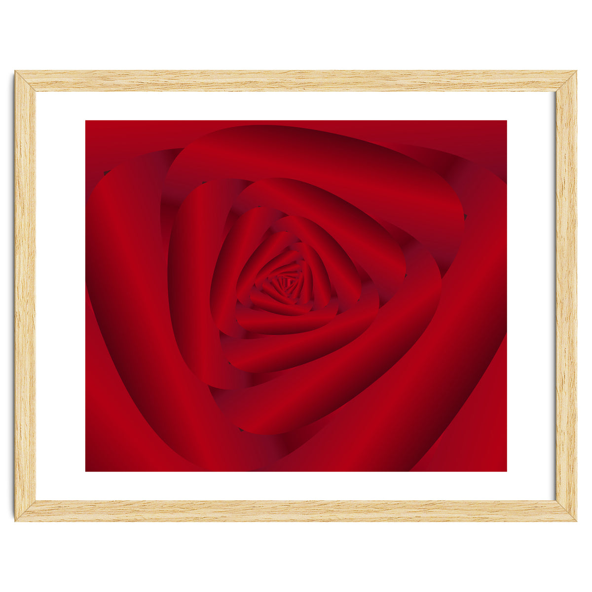 Rose Flower Swirl Art