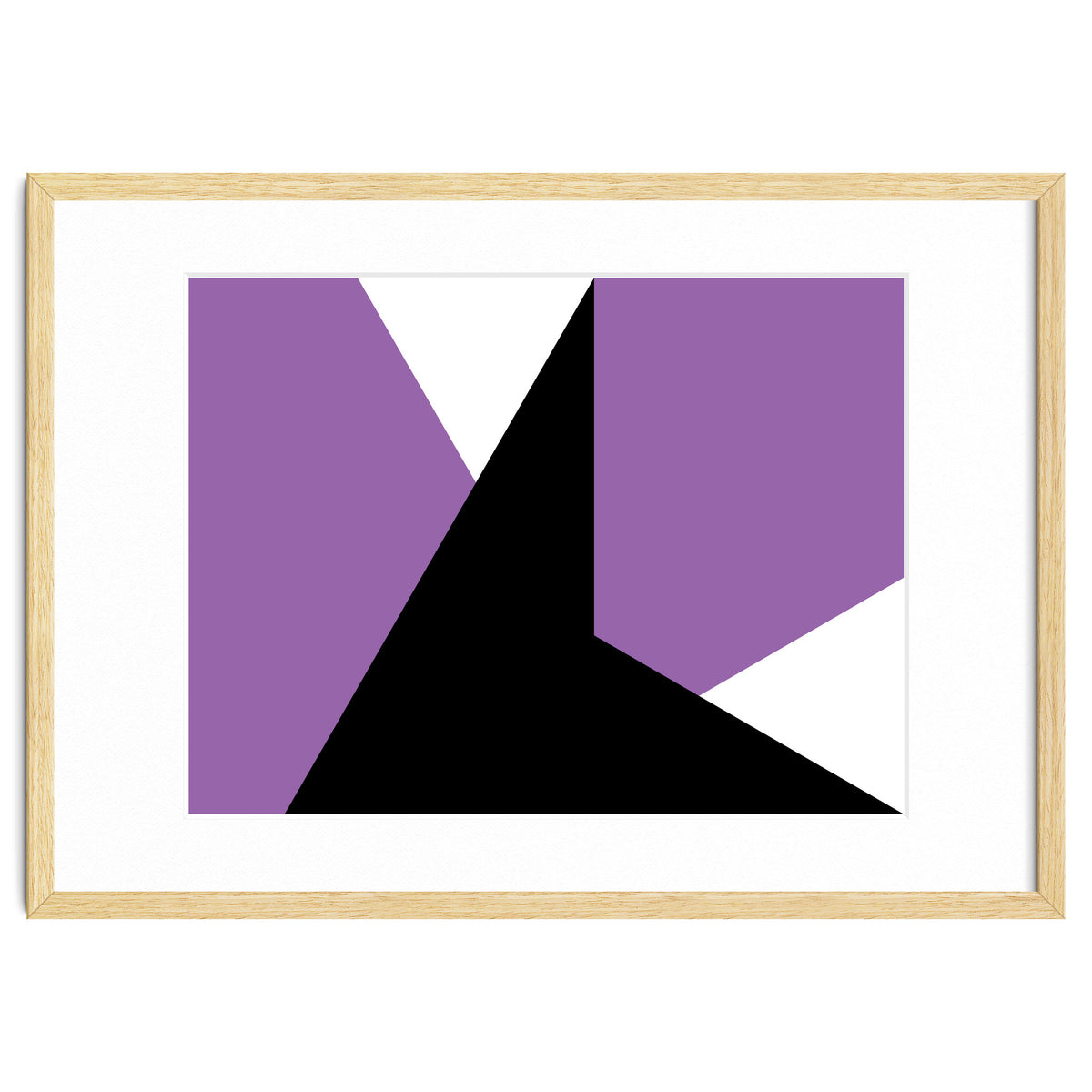 Geometric Shapes No. 64 - purple & black