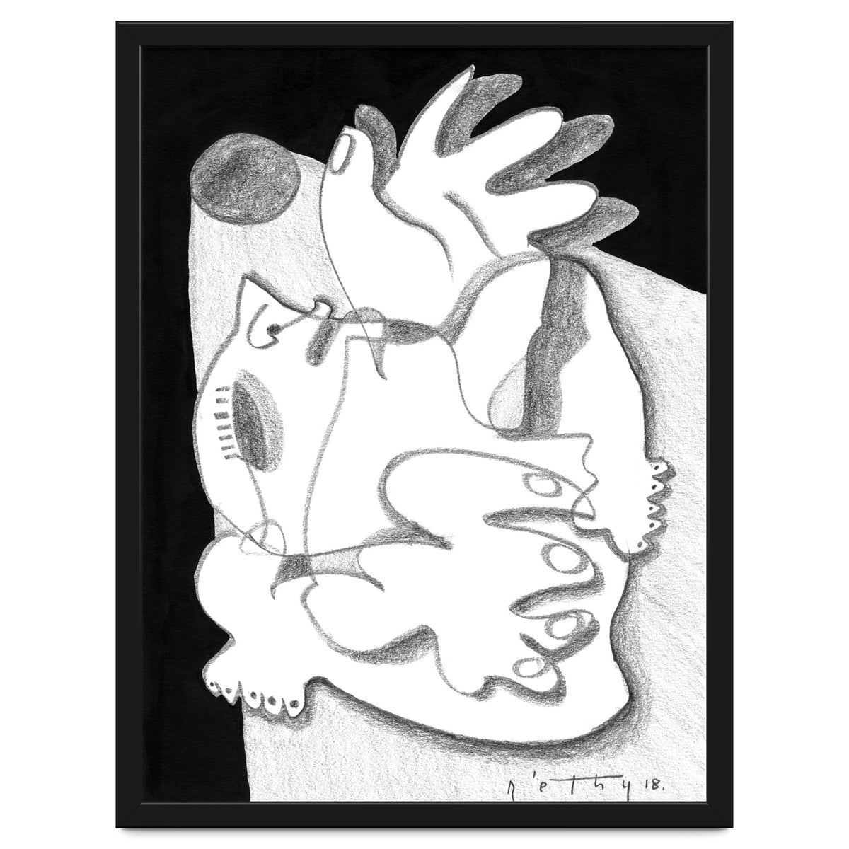 Dying in the Spotlight - b&w