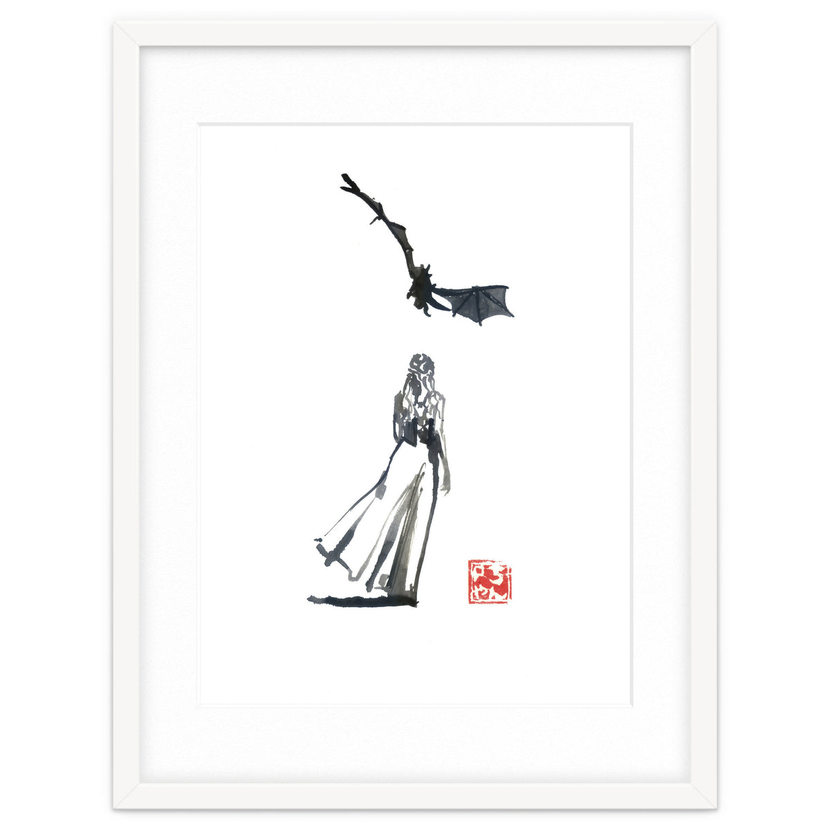 daenerys targaryen and the dragon