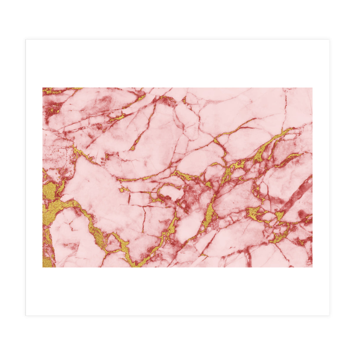 Blush Gold Marble II (Print Only)