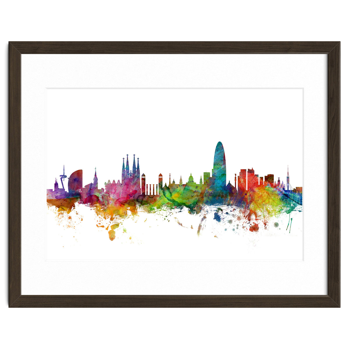 Barcelona Spain Skyline