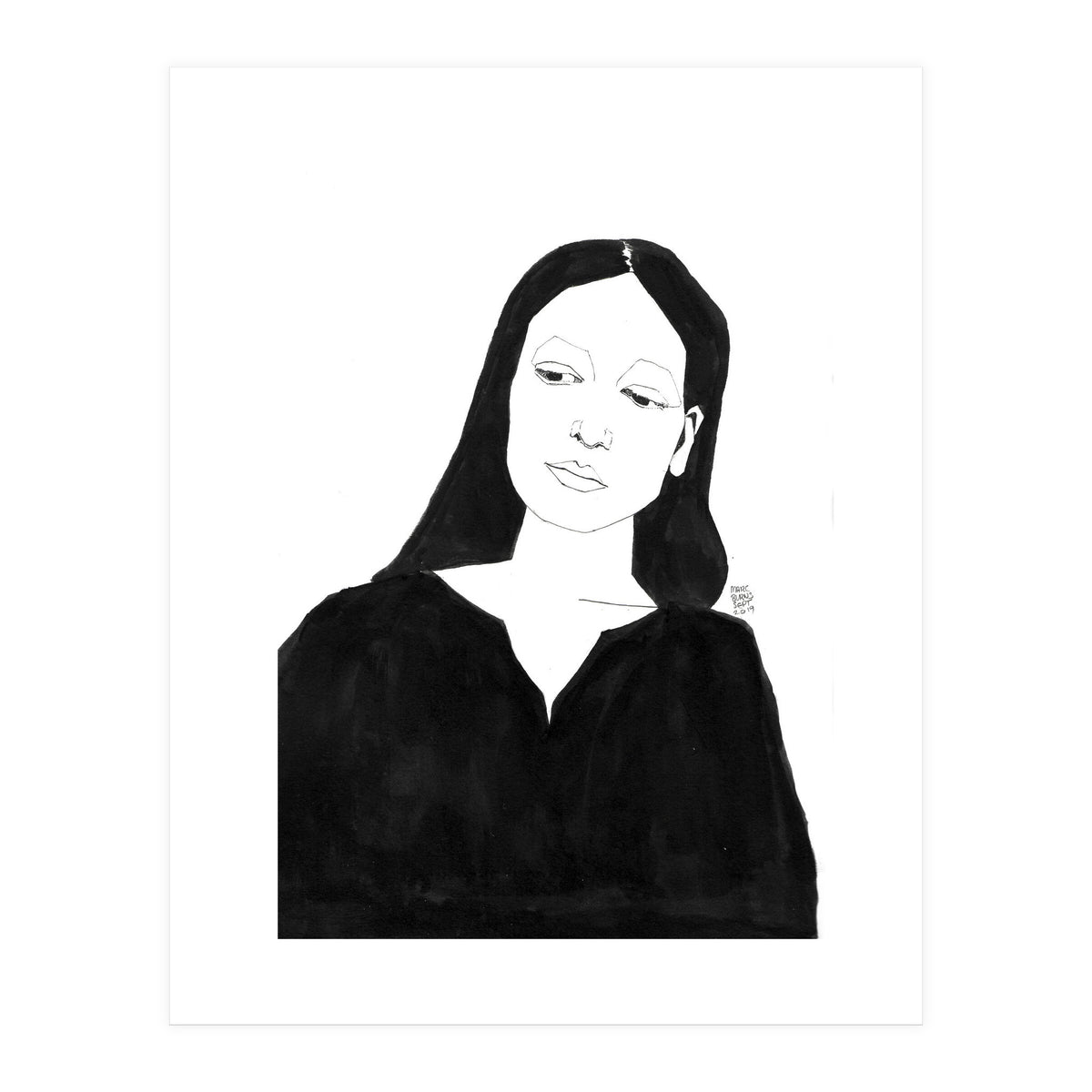 Untitled #36 - Woman in black (Print Only)