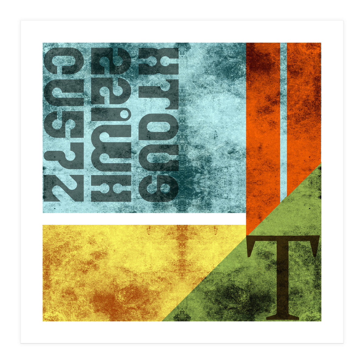 Abstract Industrial Rgby (Print Only)