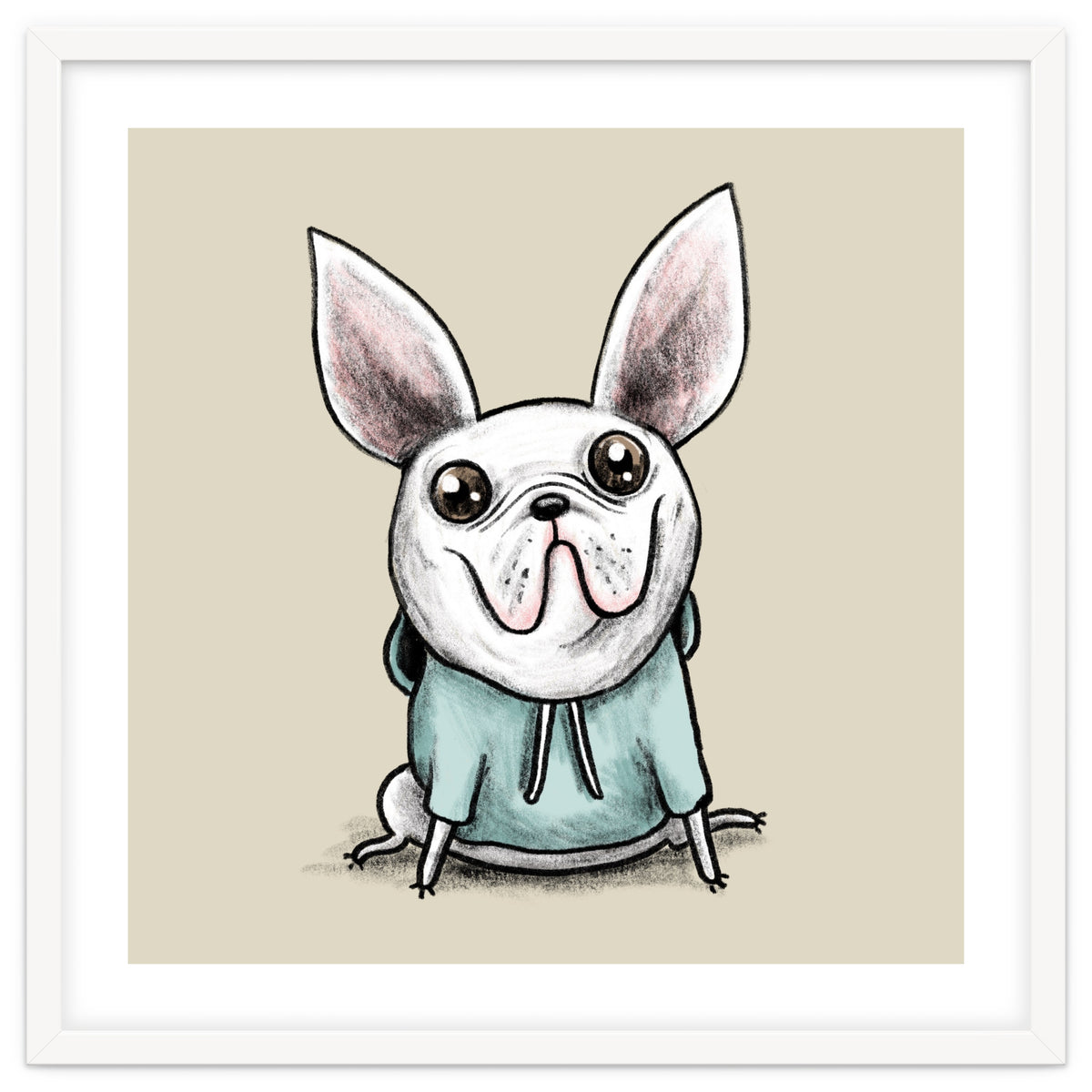 French Bulldog in a Hoodie