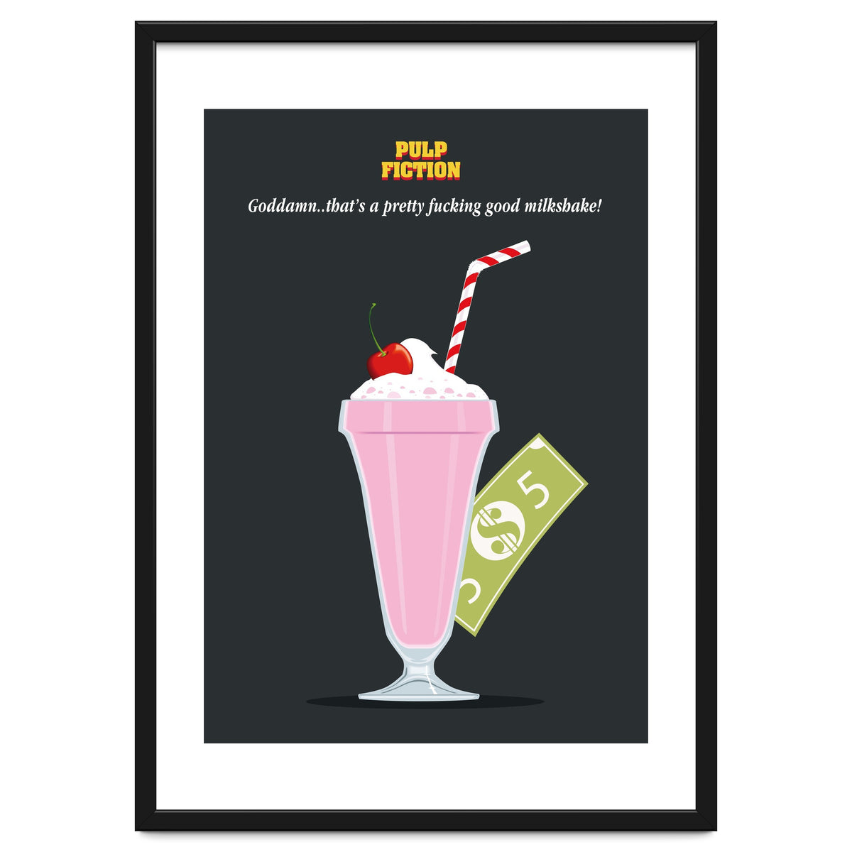 Mia Wallace Pulp Fiction movie poster