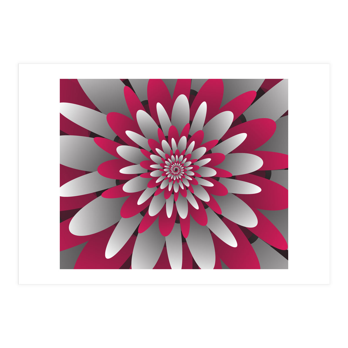 Paper Cut Flower Spiral (Print Only)