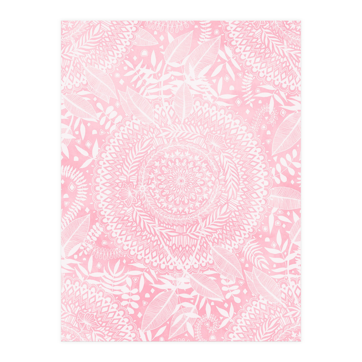 Medallion Pattern in Blush Pink (Print Only)