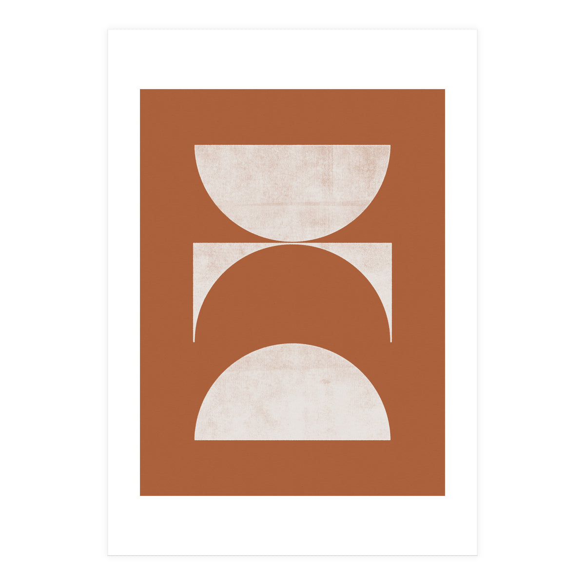 Mid-Century Modern No.21 - Woodblock Print (Print Only)