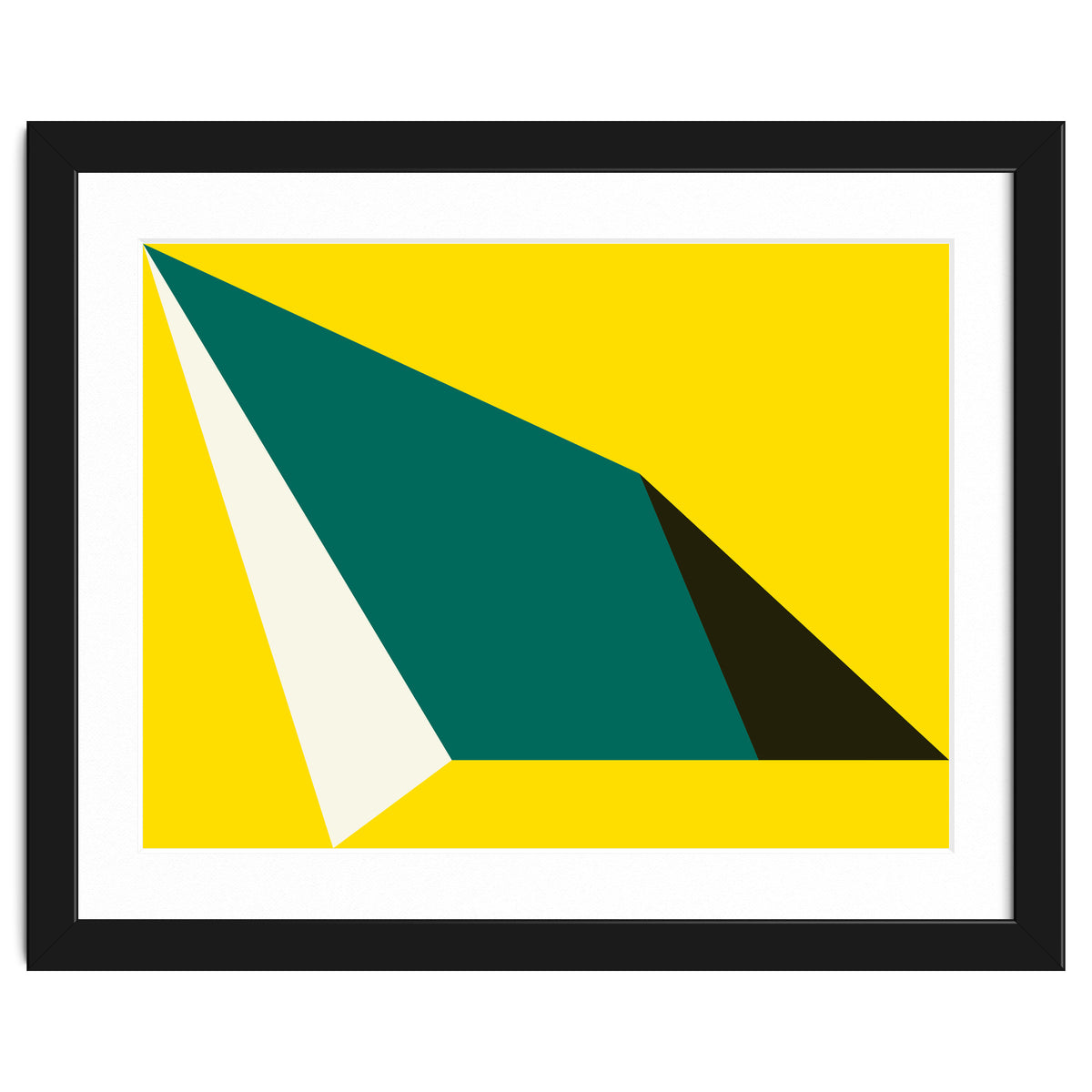 Geometric Shapes No. 74 - yellow, green & black
