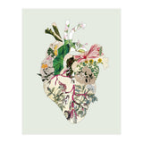 Vintage Botanical Heart - Green (Print Only) thumbnail