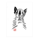 Yawning Cat  (Print Only) thumbnail