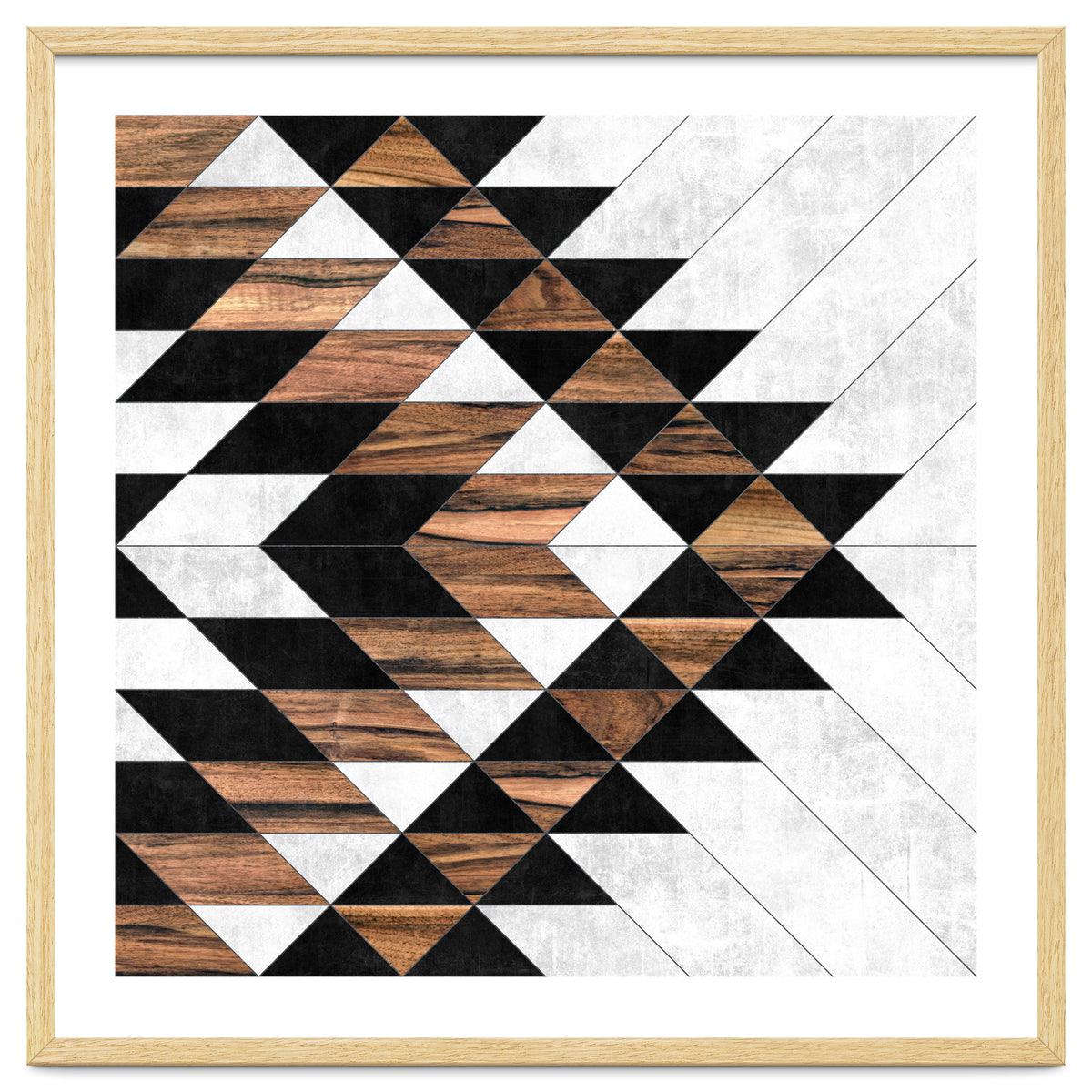 Urban Tribal Pattern No.9 - Concrete and Wood