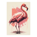 Flamingo Painting (Print Only) thumbnail
