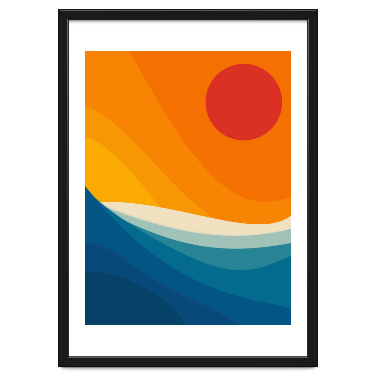 Abstract landscape art